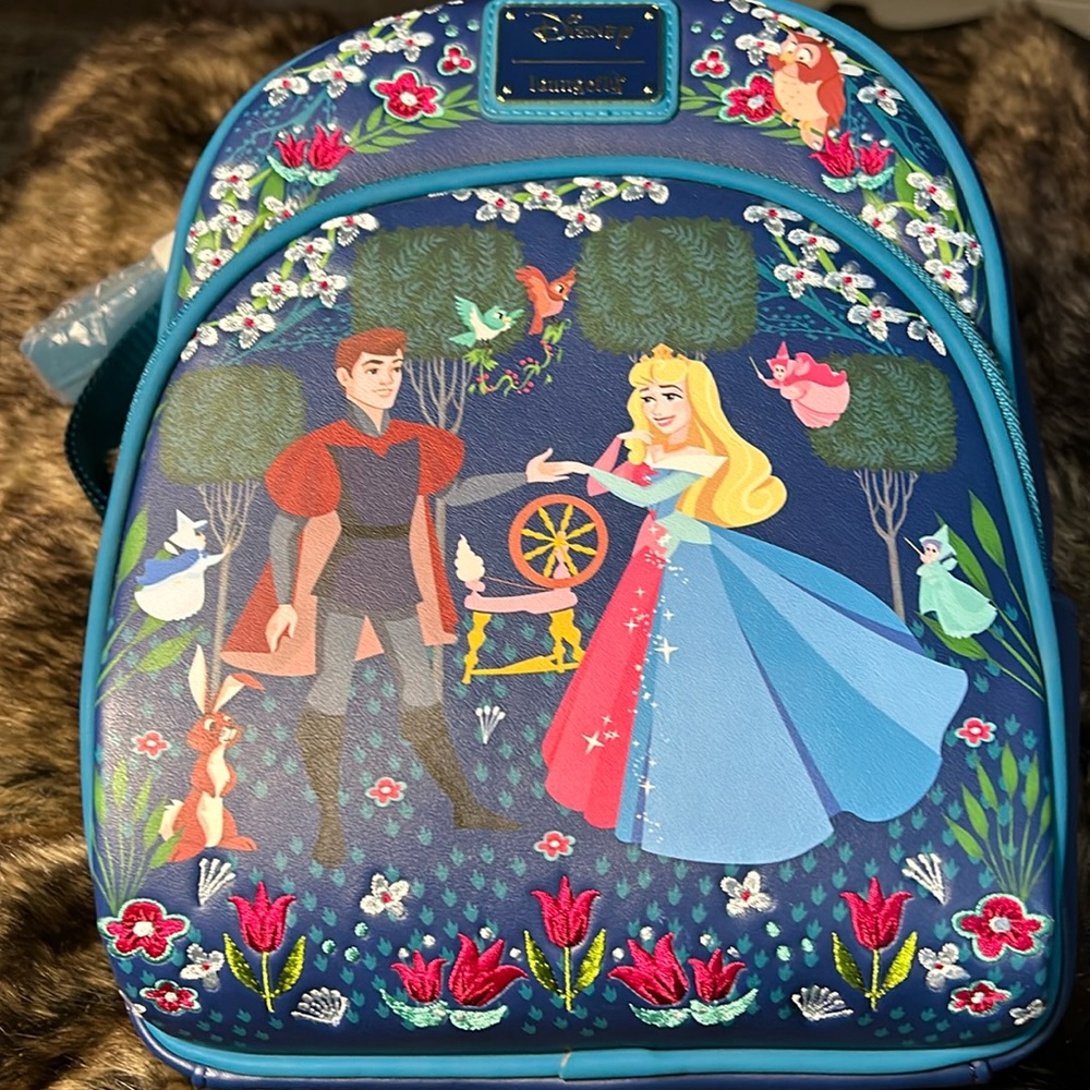 Sleeping beauty loungefly backpack new
